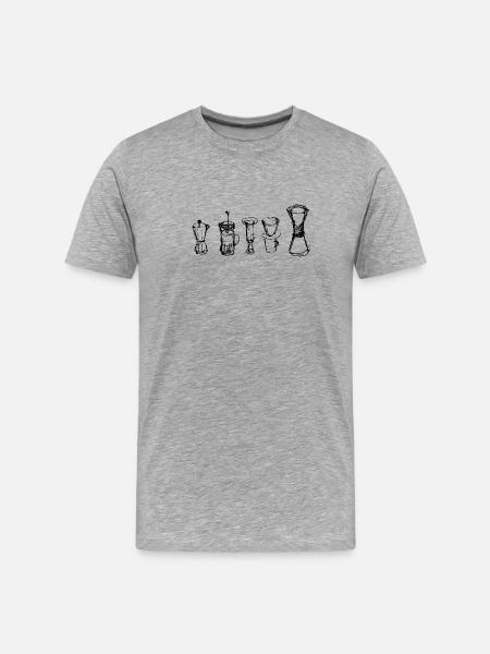 Alternative Coffee - Men's Premium Organic T-Shirt - heather grey