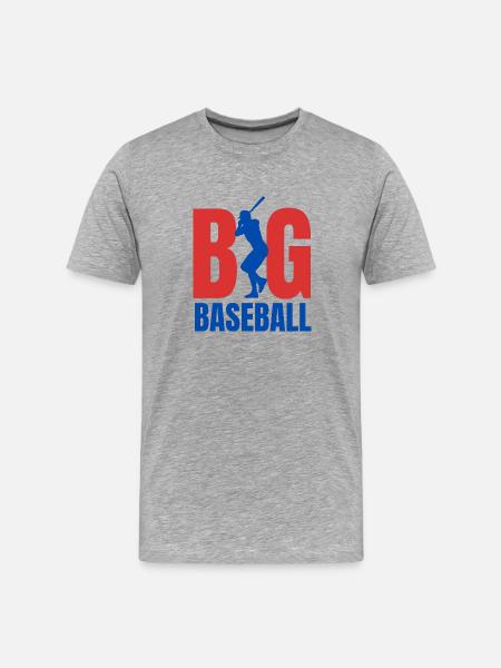 Baseball BIG - Men's Premium Organic T-Shirt - heather grey