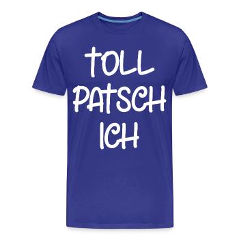 Tollpatsch Ich tollpatschig lustig tollpatschich - Männer Premium Bio T-Shirt - Königsblau - Vorne - Damien (186cm)
