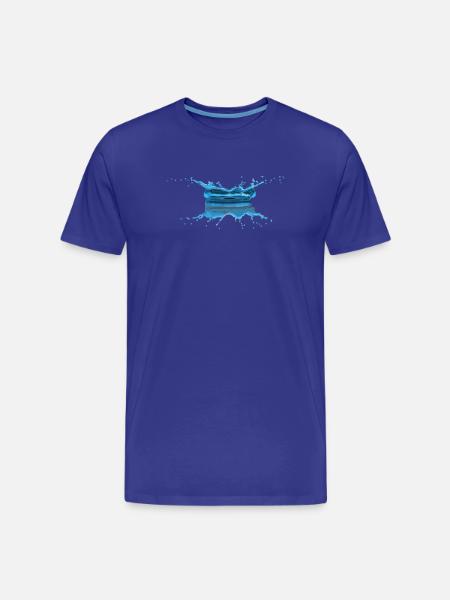 Water drop - Men's Premium Organic T-Shirt - royal blue