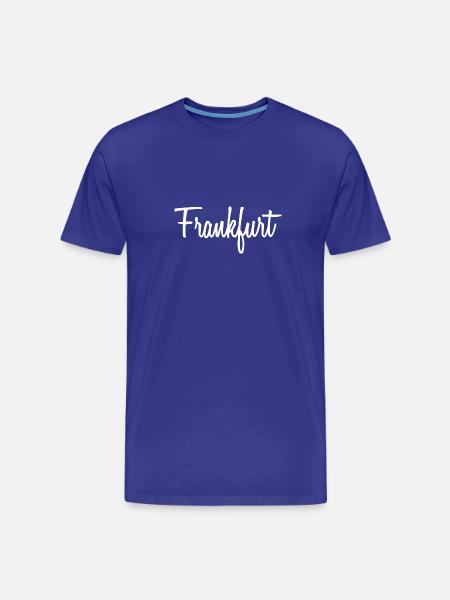Frankfurt - Männer Premium Bio T-Shirt - Königsblau