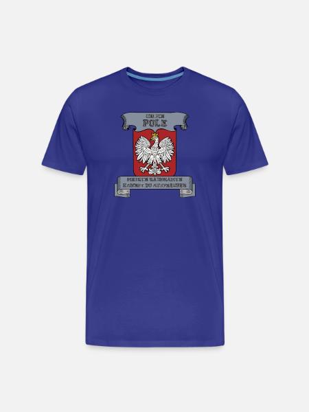 ich bin Pole - Männer Premium Bio T-Shirt - Königsblau