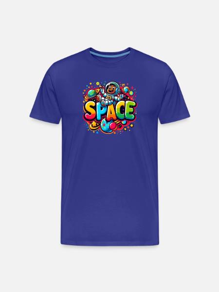 Space astronaut child - Men's Premium Organic T-Shirt - royal blue