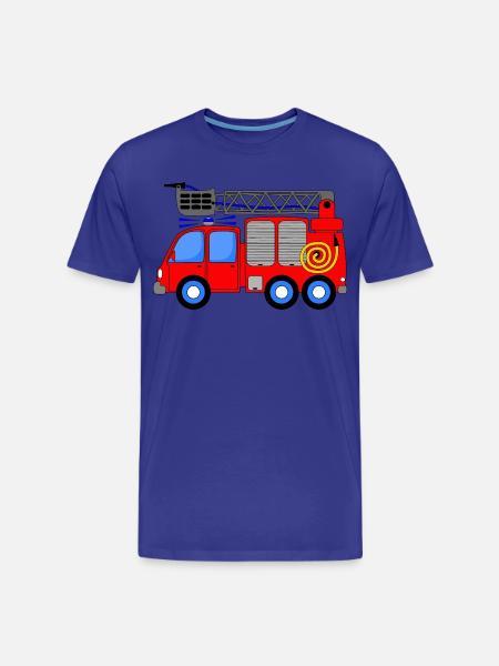 Fire engine children - Men's Premium Organic T-Shirt - royal blue