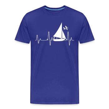 navigation à voile - T-shirt bio Premium Homme - bleu roi - Devant - Damien (186cm)