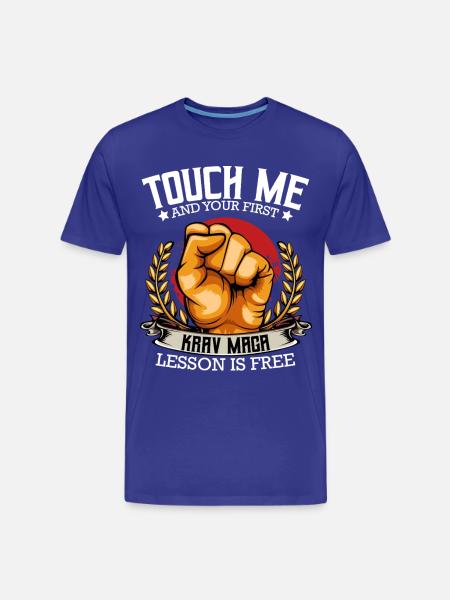 Krav Maga - Men's Premium Organic T-Shirt - royal blue