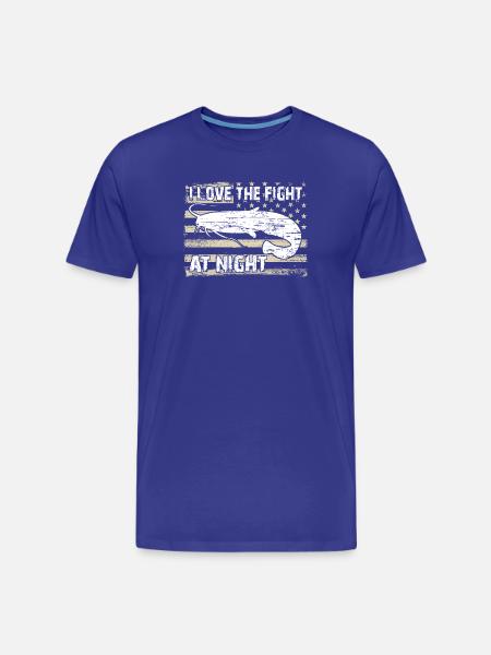 Poisson-chat - T-shirt bio Premium Homme - bleu roi