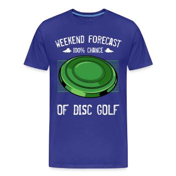 Frisbee - Männer Premium Bio T-Shirt - Königsblau - Vorne - Damien (186cm)