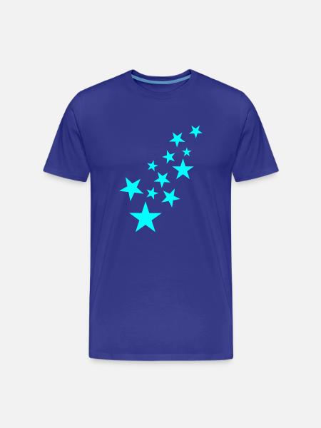 Star asterisk pattern icon - Men's Premium Organic T-Shirt - royal blue