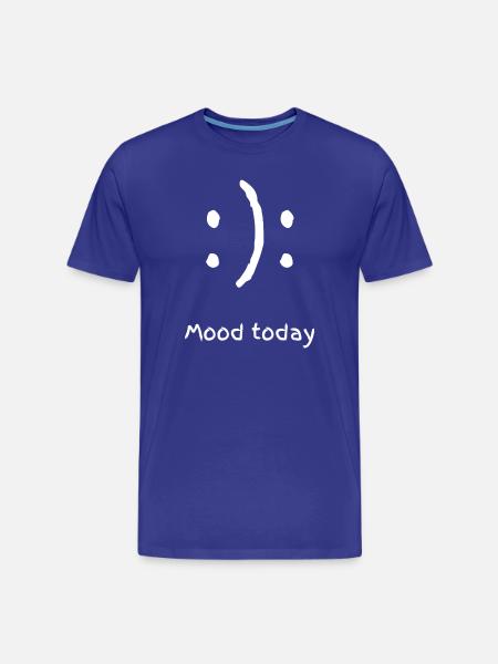 mood today - Men's Premium Organic T-Shirt - royal blue