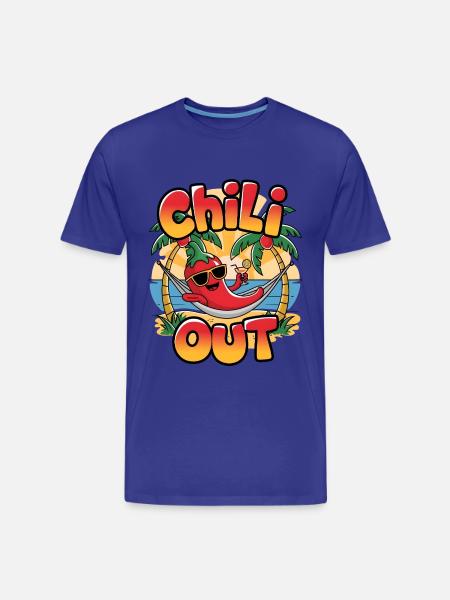 Chili Out - Men's Premium Organic T-Shirt - royal blue