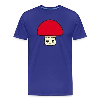 Kawaii Pilz Kawaii Chibi Kawaii food - Männer Premium Bio T-Shirt - Königsblau - Vorne - Damien (186cm)