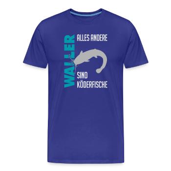 Wels fischen Kampf mit dem starken Wels - Männer Premium Bio T-Shirt - Königsblau - Vorne - Damien (186cm)