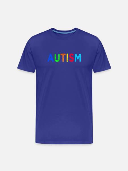 Arc-en-Ciel Autisme: Message d’Espoir - T-shirt bio Premium Homme - bleu roi