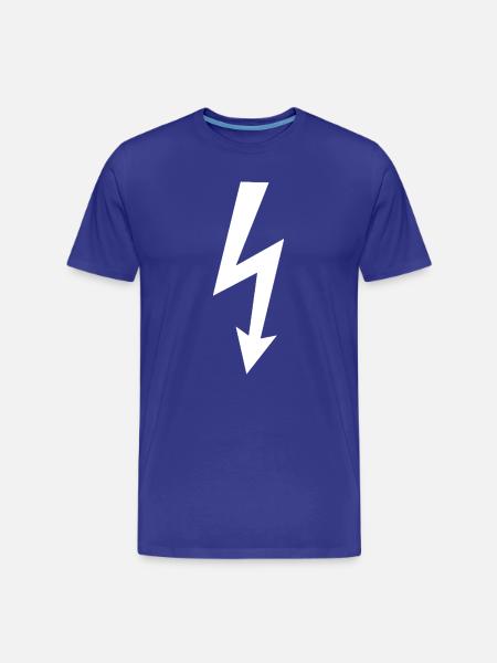 Blitz Logo - Männer Premium Bio T-Shirt - Königsblau