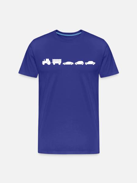 Traktor Anhänger Autos - Männer Premium Bio T-Shirt - Königsblau