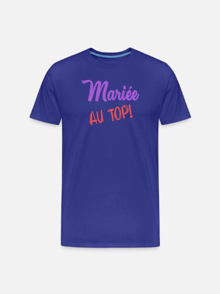 MARIEE - T-shirt bio Premium Homme - bleu roi