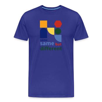 same same but different - Männer Premium Bio T-Shirt - Königsblau - Vorne - Damien (186cm)