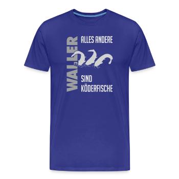 Wels fischen Kampf mit dem starken Wels - Männer Premium Bio T-Shirt - Königsblau - Vorne - Damien (186cm)