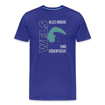 Wels angeln Waller fischen Sportfischen auf Wels - Männer Premium Bio T-Shirt - Königsblau - Vorne - Damien (186cm)