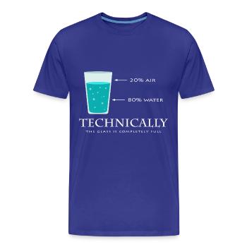 science - Men's Premium Organic T-Shirt - royal blue - Front - Damien (186cm)