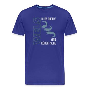 Wels angeln Waller fischen Sportfischen auf Wels - Männer Premium Bio T-Shirt - Königsblau - Vorne - Damien (186cm)