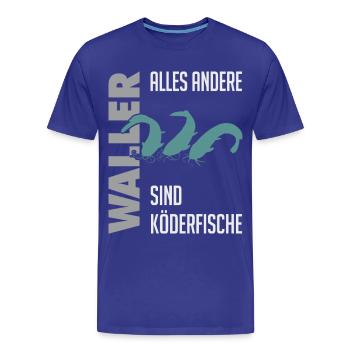 Wels fischen Kampf mit dem starken Wels - Männer Premium Bio T-Shirt - Königsblau - Vorne - Damien (186cm)