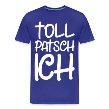 Tollpatsch Ich tollpatschig lustig tollpatschich - Männer Premium Bio T-Shirt - Königsblau - Vorne - Damien (186cm)