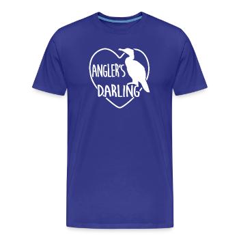 Le Cormoran - Le favori du pêcheur sportif - T-shirt bio Premium Homme - bleu roi - Devant - Damien (186cm)