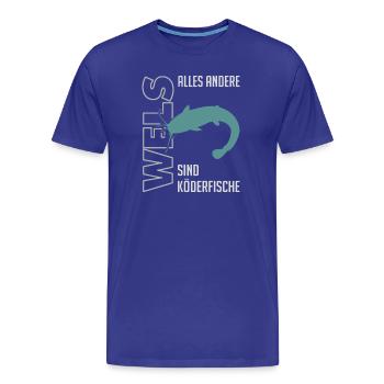 Wels angeln Waller fischen Sportfischen auf Wels - Männer Premium Bio T-Shirt - Königsblau - Vorne - Damien (186cm)