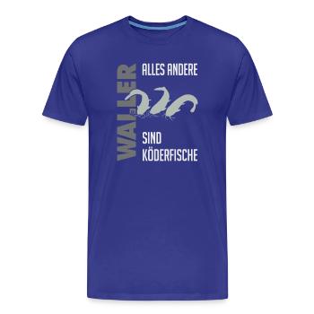 Wels fischen Kampf mit dem starken Wels - Männer Premium Bio T-Shirt - Königsblau - Vorne - Damien (186cm)