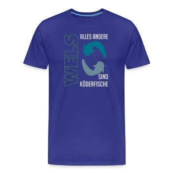 Wels angeln Waller fischen Sportfischen auf Wels - Männer Premium Bio T-Shirt - Königsblau - Vorne - Damien (186cm)