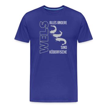 Wels angeln Waller fischen Sportfischen auf Wels - Männer Premium Bio T-Shirt - Königsblau - Vorne - Damien (186cm)
