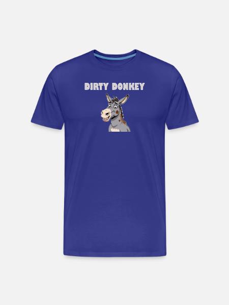 DIRTY DONKEY - Men's Premium Organic T-Shirt - royal blue