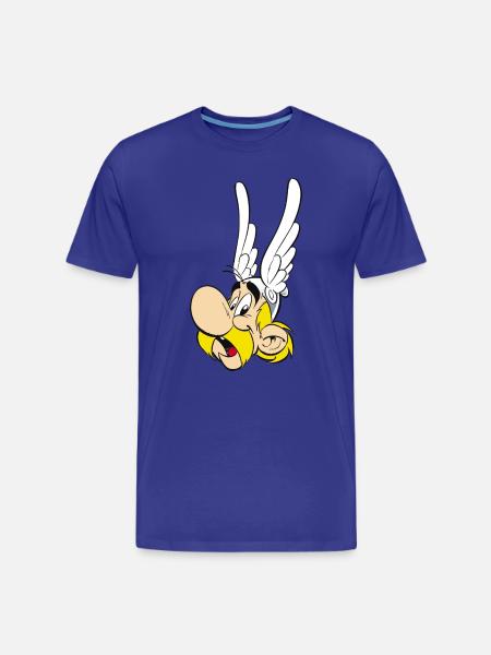 Asterix & Obelix Portrait Astérix - T-shirt bio Premium Homme - bleu roi