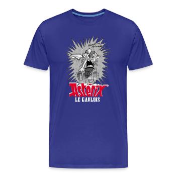 Asterix & Obelix - Asteriy Dynamik - Männer Premium Bio T-Shirt - Königsblau - Vorne - Damien (186cm)