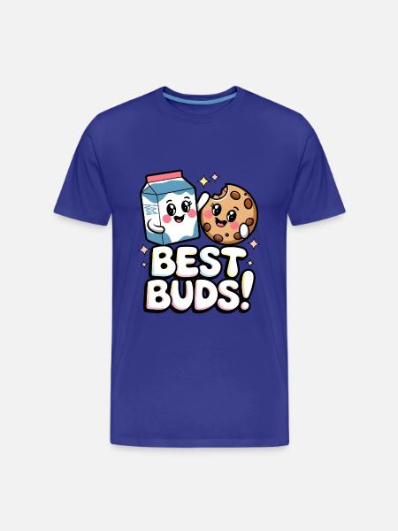 Best Buds! - Men's Premium Organic T-Shirt - royal blue