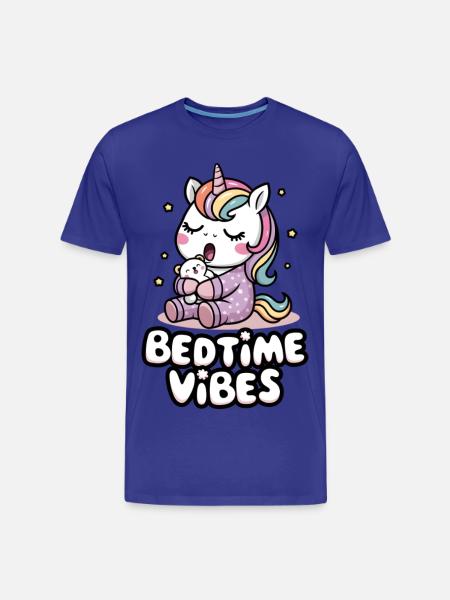 Vibrations du coucher - T-shirt bio Premium Homme - bleu roi