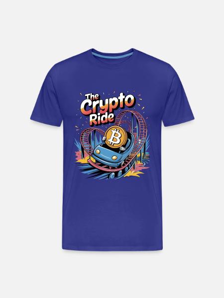 The Crypto Ride - Men's Premium Organic T-Shirt - royal blue