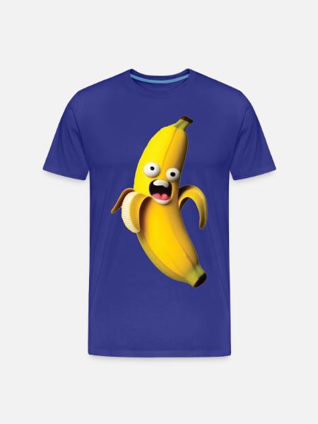 Figure de banane expressive avec un visage - T-shirt bio Premium Homme - bleu roi