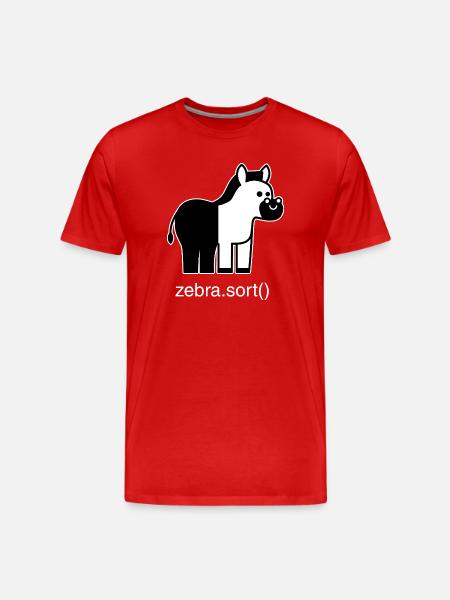 Zèbre assorti - T-shirt bio Premium Homme - rouge