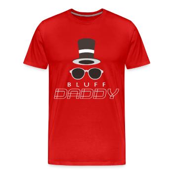 poker - Men's Premium Organic T-Shirt - red - Front - Damien (186cm)