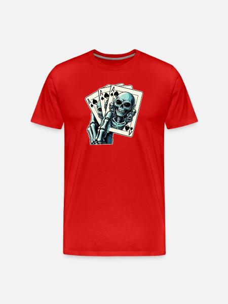 Jeu de cartes Alien - T-shirt bio Premium Homme - rouge