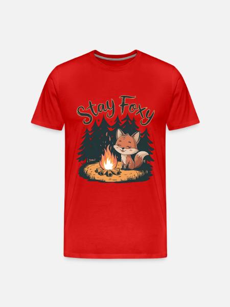 Bleib fuchsig - Männer Premium Bio T-Shirt - Rot