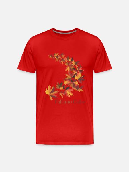 Fallen Sie in Farbe - Männer Premium Bio T-Shirt - Rot