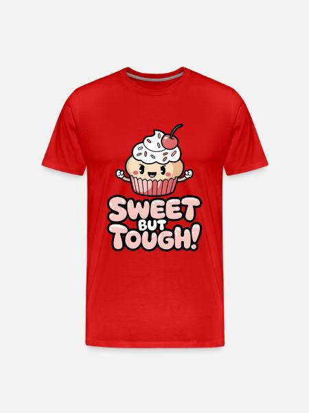 Sweet But Tough! - Men's Premium Organic T-Shirt - red