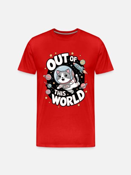 Out Of This World - Men's Premium Organic T-Shirt - red