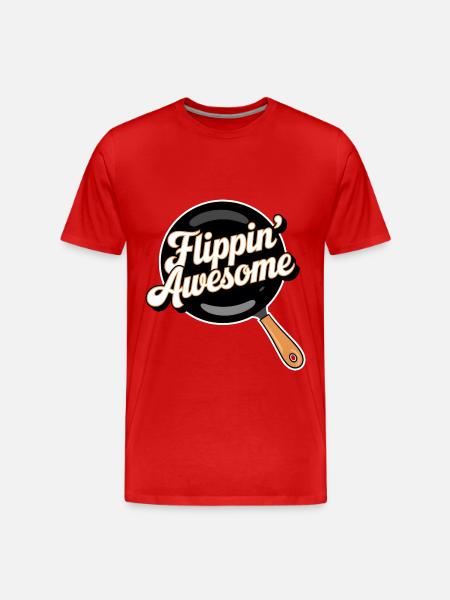 Flippin Awesome - Men's Premium Organic T-Shirt - red