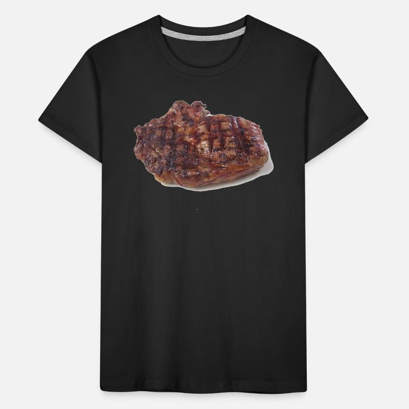 Steak Kids' Premium Organic T-Shirt