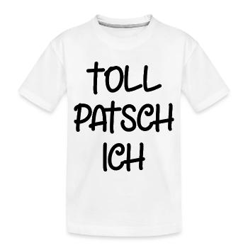 Tollpatsch Ich tollpatschig lustig tollpatschich - Kinder Premium Bio T-Shirt - Weiß - Vorne